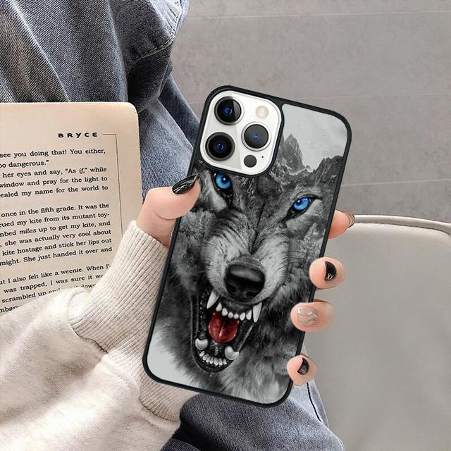 Крутой чехол-бампер с принтом животных, рисунок волка, для iPhone 17 Air 16 16e 15 13 14 11 12 Pro Max Max Plus coque fundas Оболочка