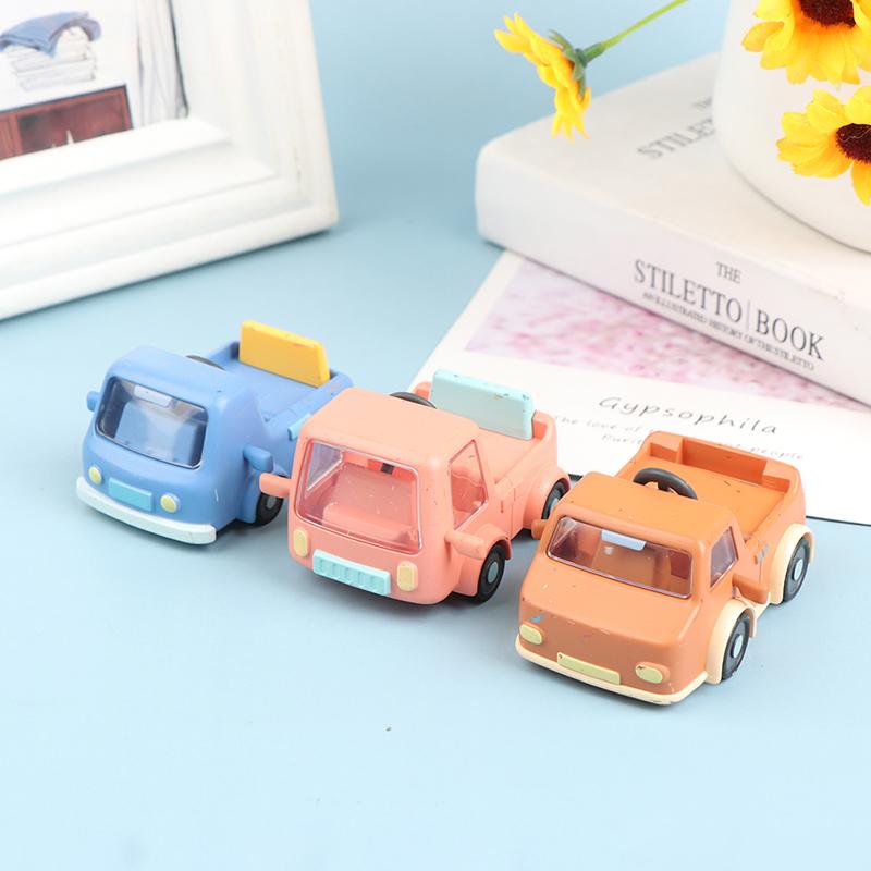 1/12 Dollhouse Mini Simulation Scooter Dollhouse Miniature Plastic Pulling Cart Train Tricycle Doll Furniture Garden Decor