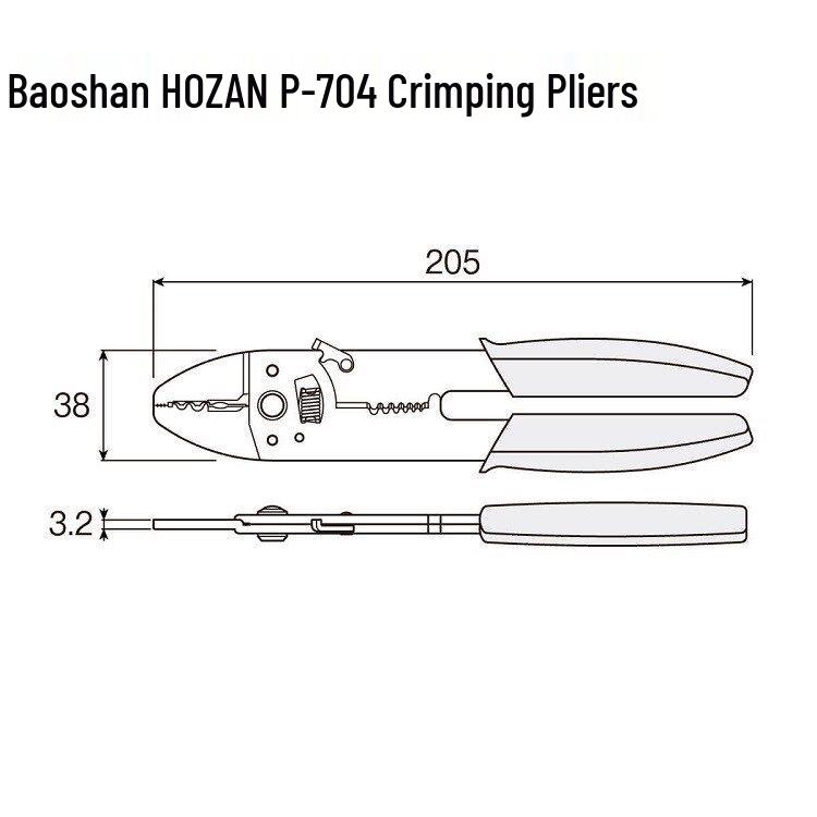 Hozan Baoshan P-706/704/707 Обжимные клещи для изолированных наконечников