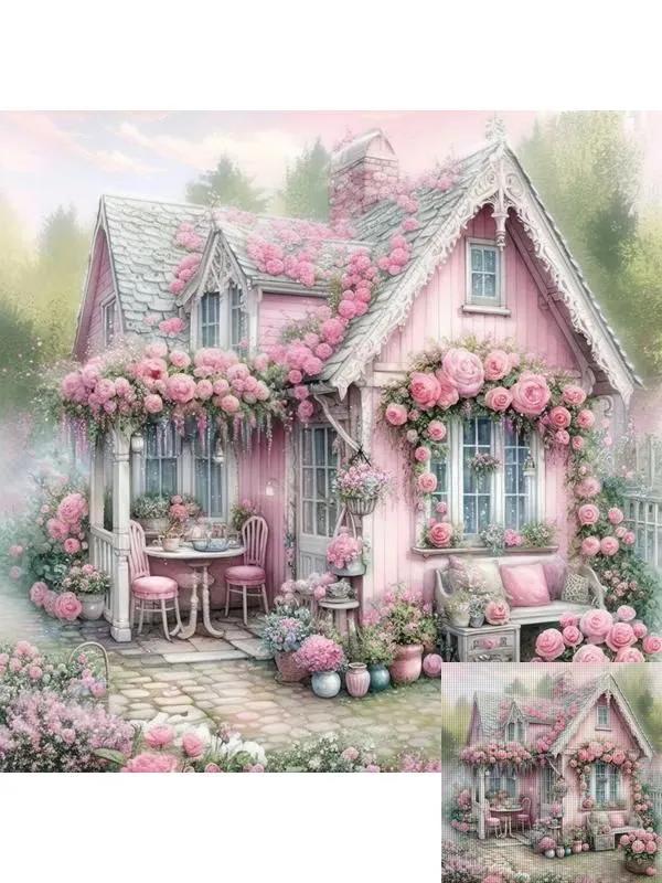 Embroidery Kit Picture of Full Cross, Cross Star