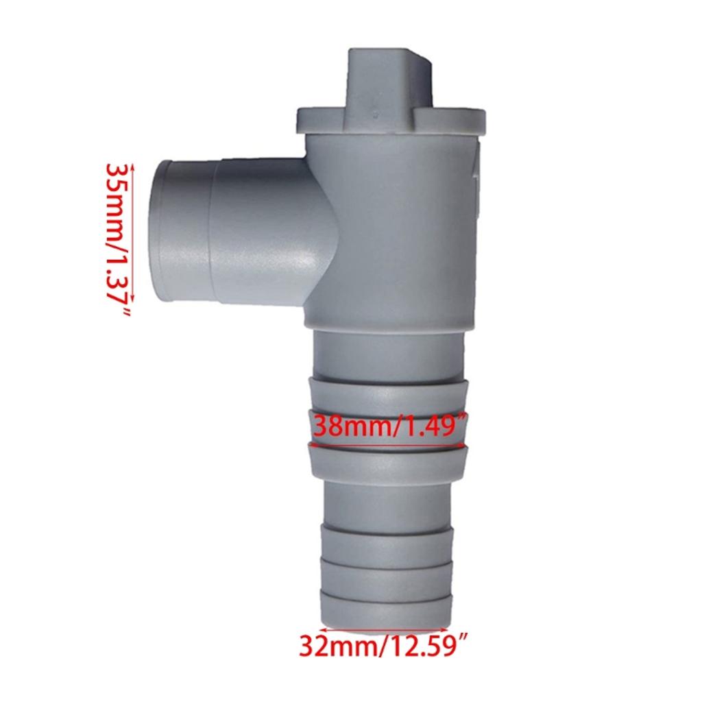 Сменный соединитель шланга, адаптер для шланга для бассейна, погружные запорные клапаны, мягкие шланговые клапаны, пластиковый материал для шлангов диаметром 32 мм