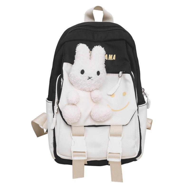 The Backpack Comes With A Cartoon Rabbit Fashionable Cute Coin Wallet Versatile