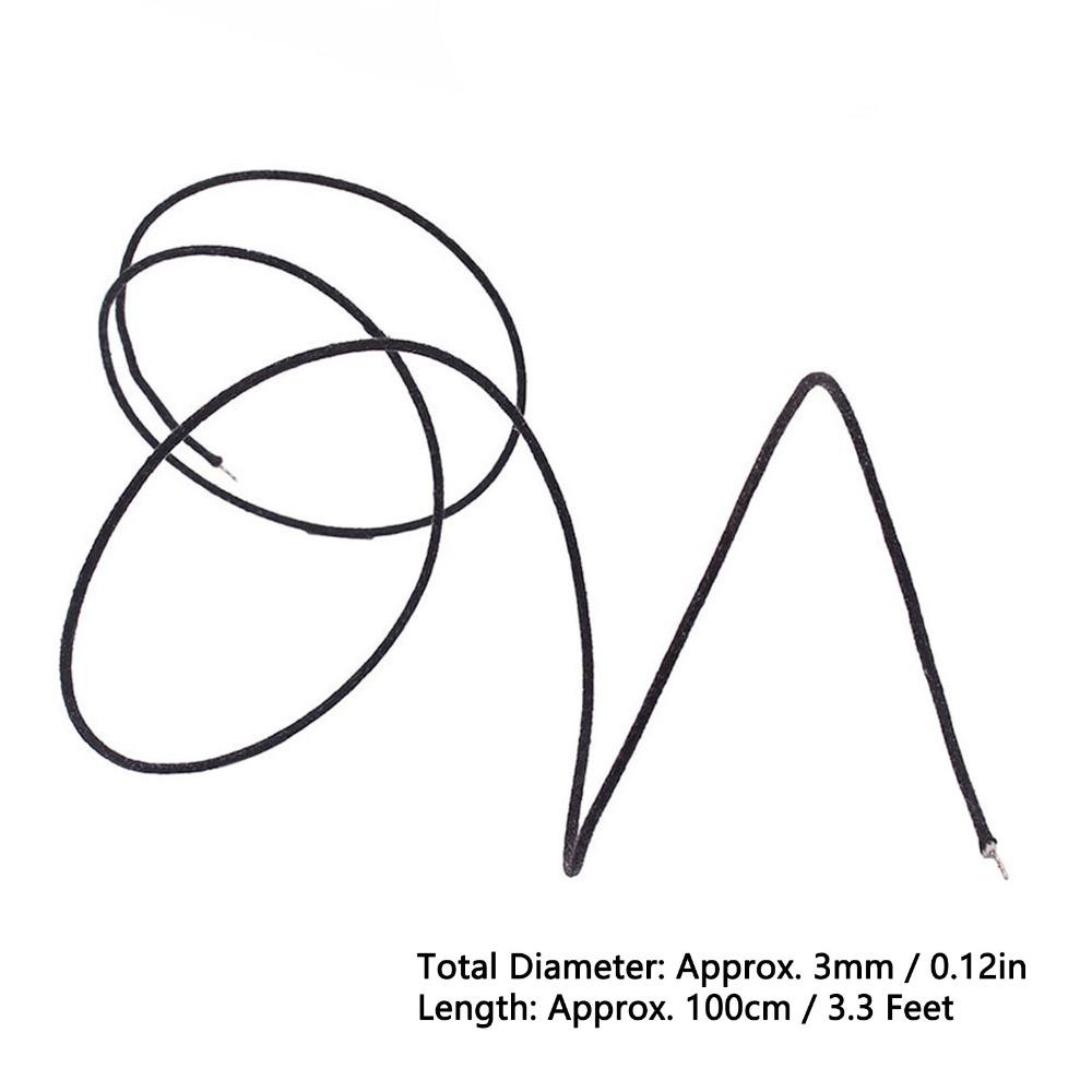 2pcs 22 AWG Cloth-Covered Guitar Wire Black And White Guitar Accessories Guitar Restoration