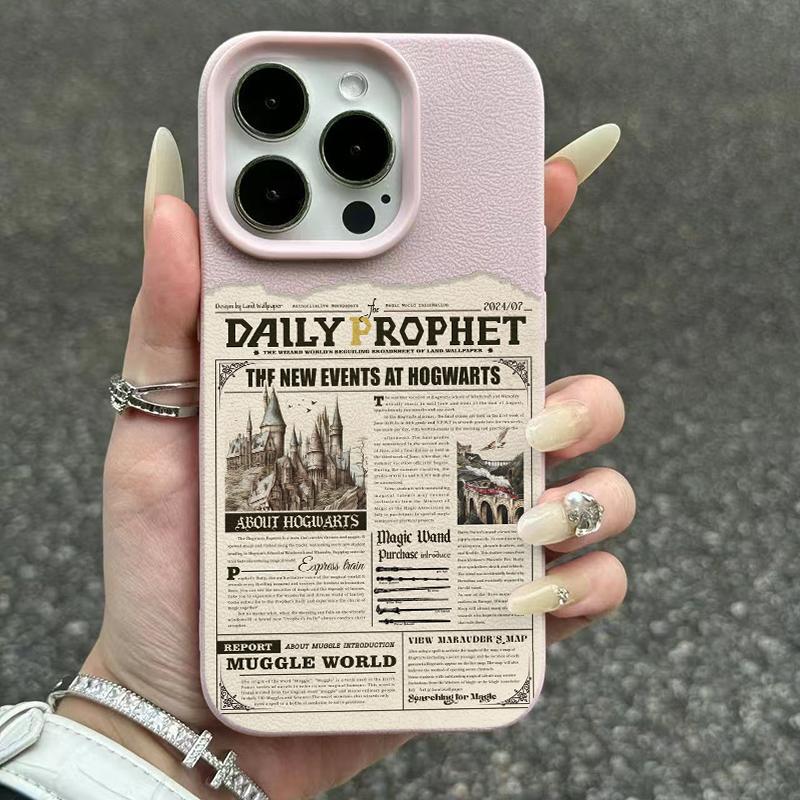 For Apple 16promax Mobile Phone Case New for IPhone15 Advanced 14pro Anti-fall 13 Newspaper 12/11