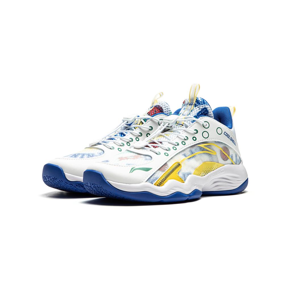 Li Ning Kids Pioneer Ling Primary 2.0 Synthetic Leather Cool Shock Absorption Breathable Low Top Basketball Shoes Kids Basketball Shoes YKBS018-13