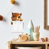 Cartoon Cute Squirrel Bedroom Living Room Switch Home Background Beautification Wall Stickers