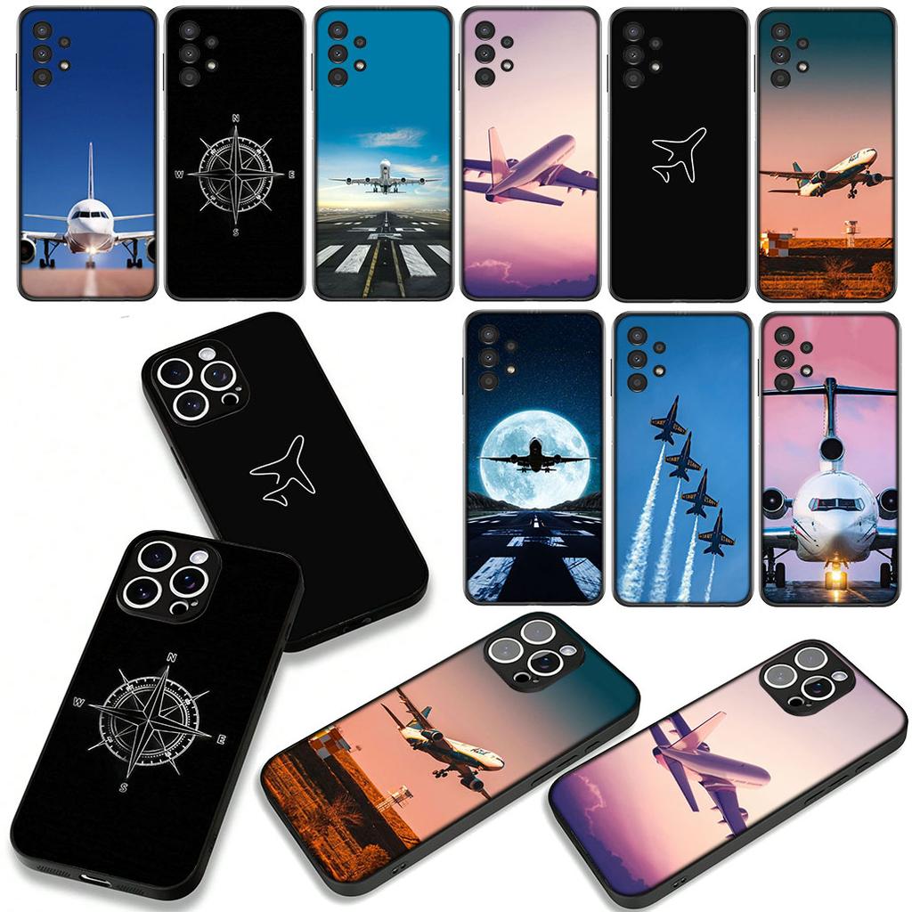 Чехол для телефона для Xiaomi Poco X7 X6 X5 F7 F6 F8 Ultra F5 M6 M7 M8 Pro C85 C75 C65 C71 C61 Чехол Самолет Самолет Летать Путешествие