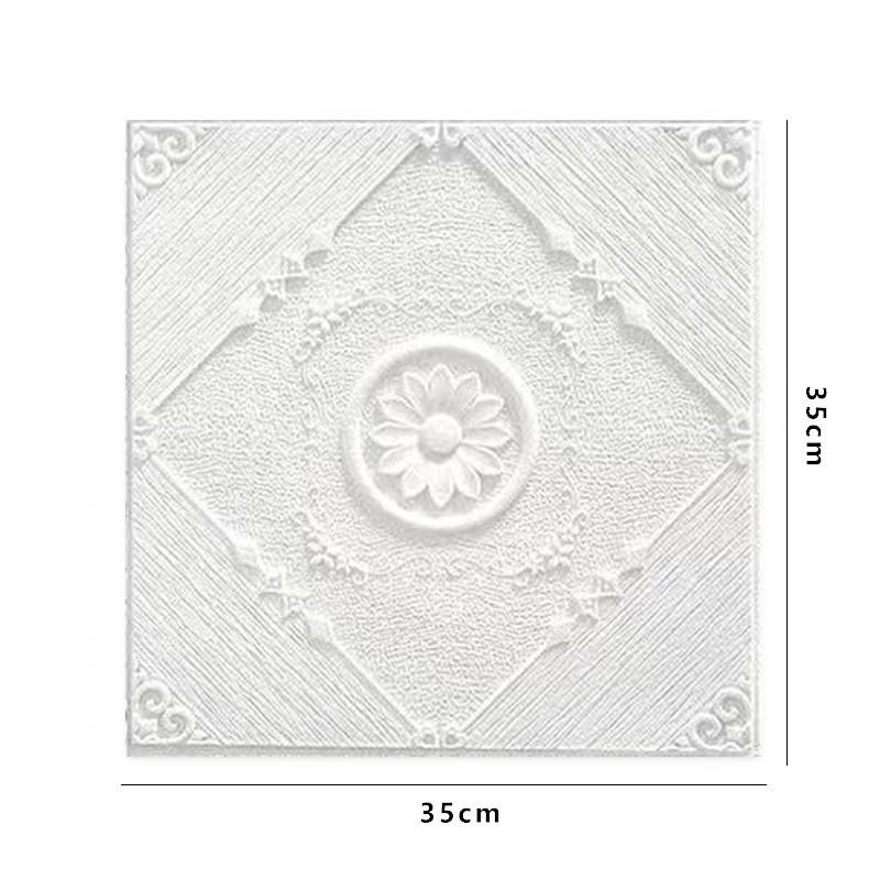 4 шт. 35*35 см Потолок Спальня Декор 3D Фон Обои Отклеивающиеся и Наклеивающиеся Водонепроницаемые Наклейки на Стену Анти-столкновение Домашний Декор