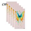 Temporary Body Art Decals 5 Sheets Butterfly Tattoo Stickers, Waterproof Flower Tattoos, Colorful Removable Stickers Face Tattoos for Parties
