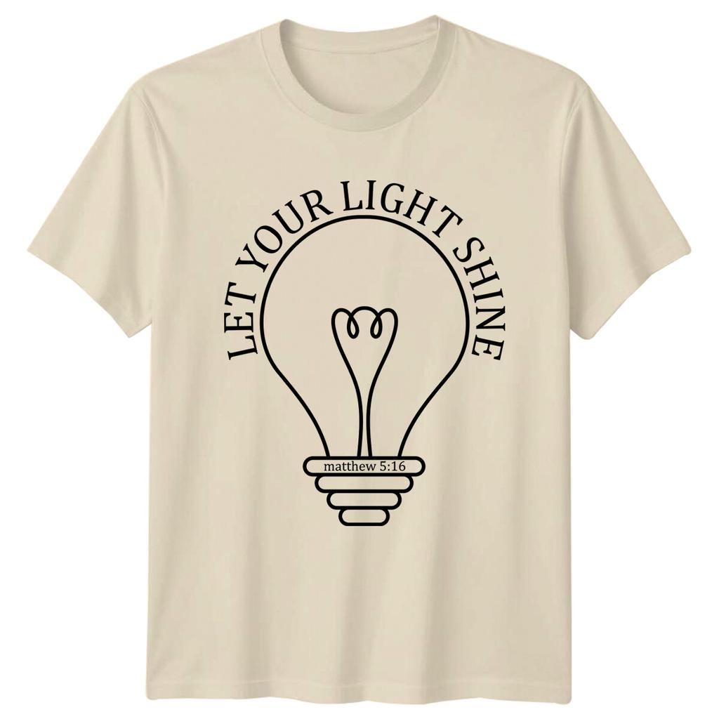 Let Your Light Shine Matthew 516 Christian Faith TShirt