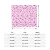 Hello Kitty Leopard Knitted Blanket Kawaii Cartoon Wool Throw Blankets Bedding Couch Printed Soft Warm Bedspread