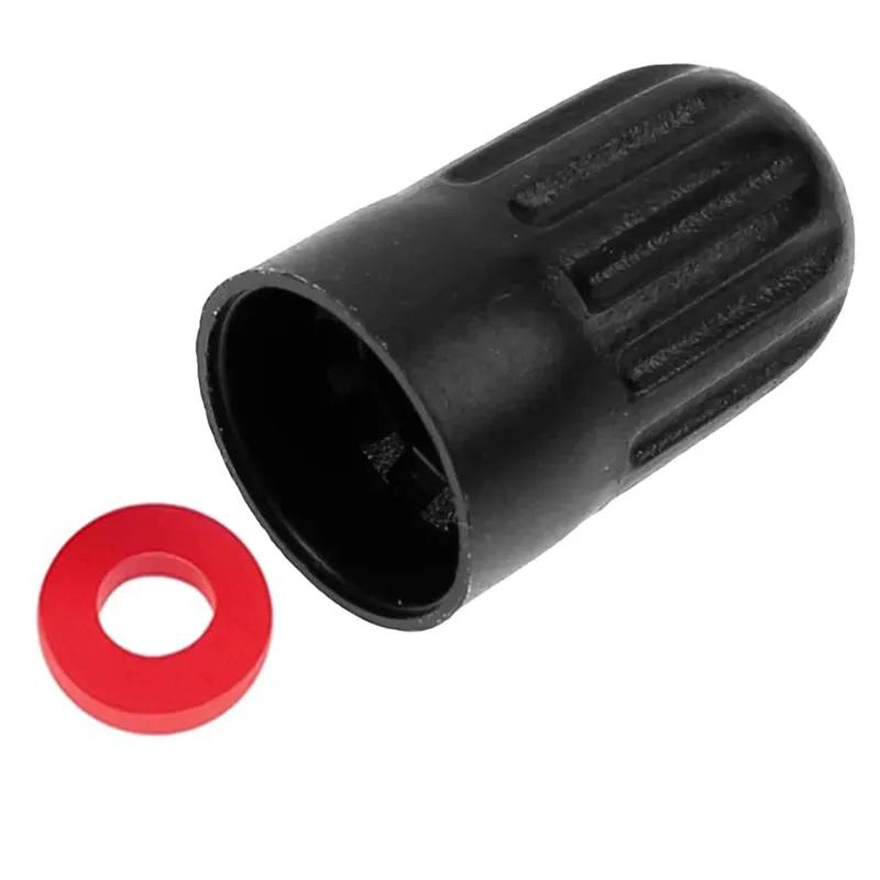 Черные пластиковые колпачки на ниппель шины для TPMS TR20008, Универсальные длинные колпачки на вентиль шины для автомобиля, грузовика, внедорожника, велосипеда и мотоцикла