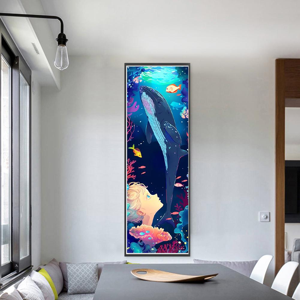 LF# Полная вышивка Эко-хлопковая нить 11CT Напечатанная Девочка Набор для вышивки крестом Искусство