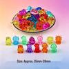 Acrylic Beetle Pendant: Transparent Cartoon Animal Ornament for Kids' Claw Machines and Amusement Park Blind Boxes.