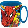 Tasse A Bec - Gobelet - Verre D'apprentissage Tataway Mug Enfant Marvel Spiderman 350 Ml En Plastique Bleu Compatible Micro-ondes