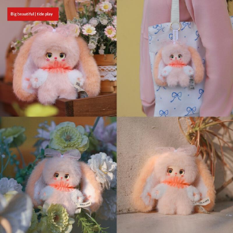 Liila Toys Rainbow Candy Bunny Series Plush Doll Keychain Blind Box Bag Pendant Cute Collectible Surprise Gift For Kids Girls