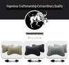 Genuine Leather MG Car Neck & Backrest Pillow - Cowhide Protection with Custom Logo Option