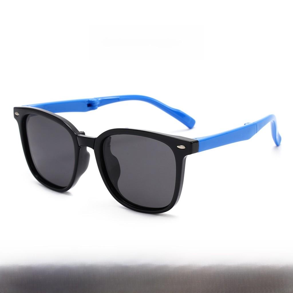 Kids Square Sunglasses Uv400 Polarized With Geometric Tac Lenses For Outdoor Play And Party