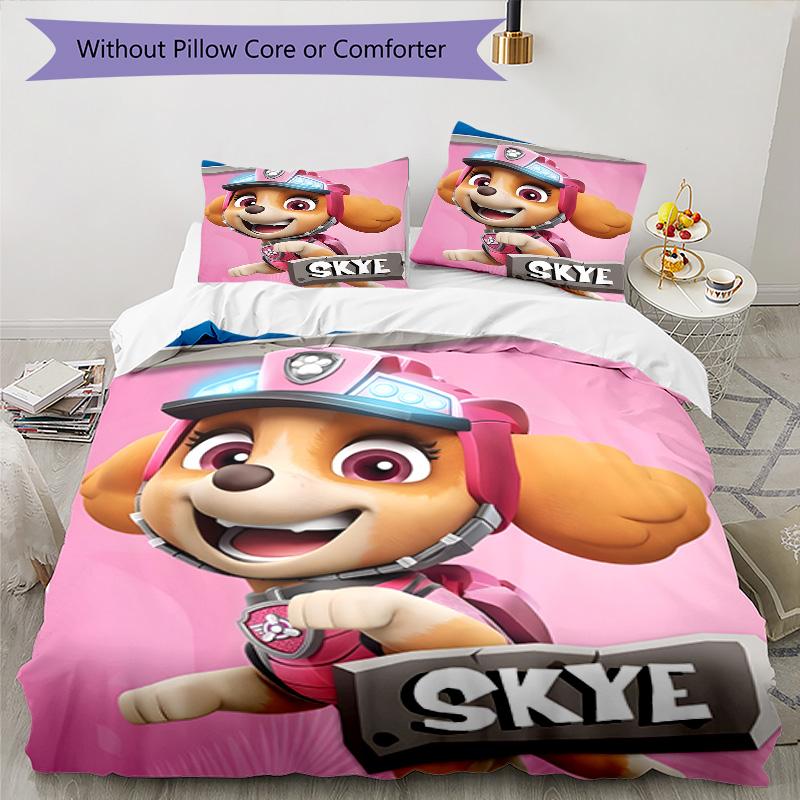 3pcs Paw Paw11 Design Cover Set - HD Printed Bedding with 1 Cover and 2 Pillowcases - Perfect for Home and Dorm Decor