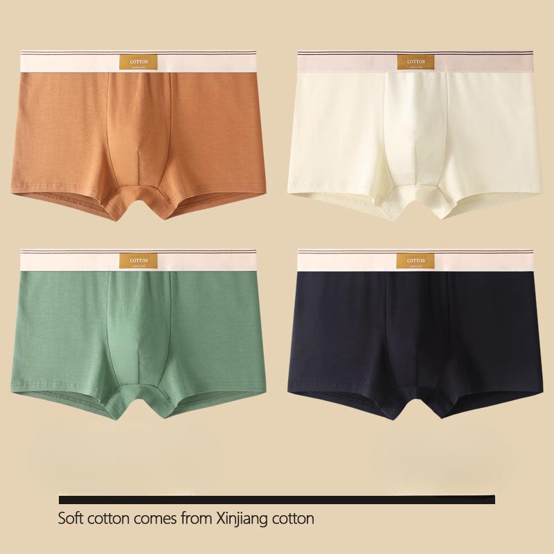 Мужское нижнее белье Hombre Трусы Боксеры Удобное Дышащее Хлопковое Нижнее Белье Сексуальное Нижнее Белье Однотонные Боксеры