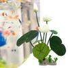 Aquarium Artificial Lotus Plants Fish Tank Decorations Water Grass Ornaments Realistic Aquatic Flowers Easy To Clean Durable Eco-Friendly