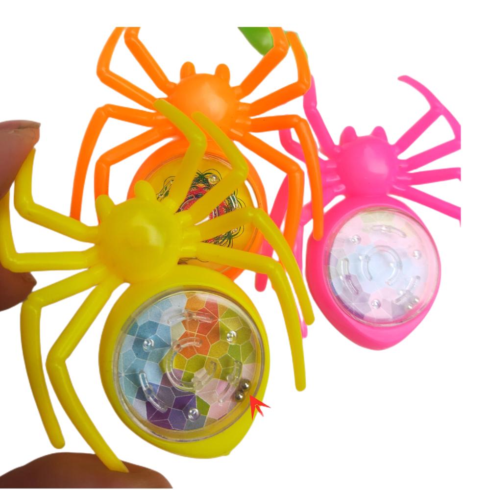 12/24 шт. забавный подарок на день рождения для детей, конфетный цвет, паук, катящийся шар, лабиринт, пиньята, наполненный подарочный пакет, игрушка, раздача