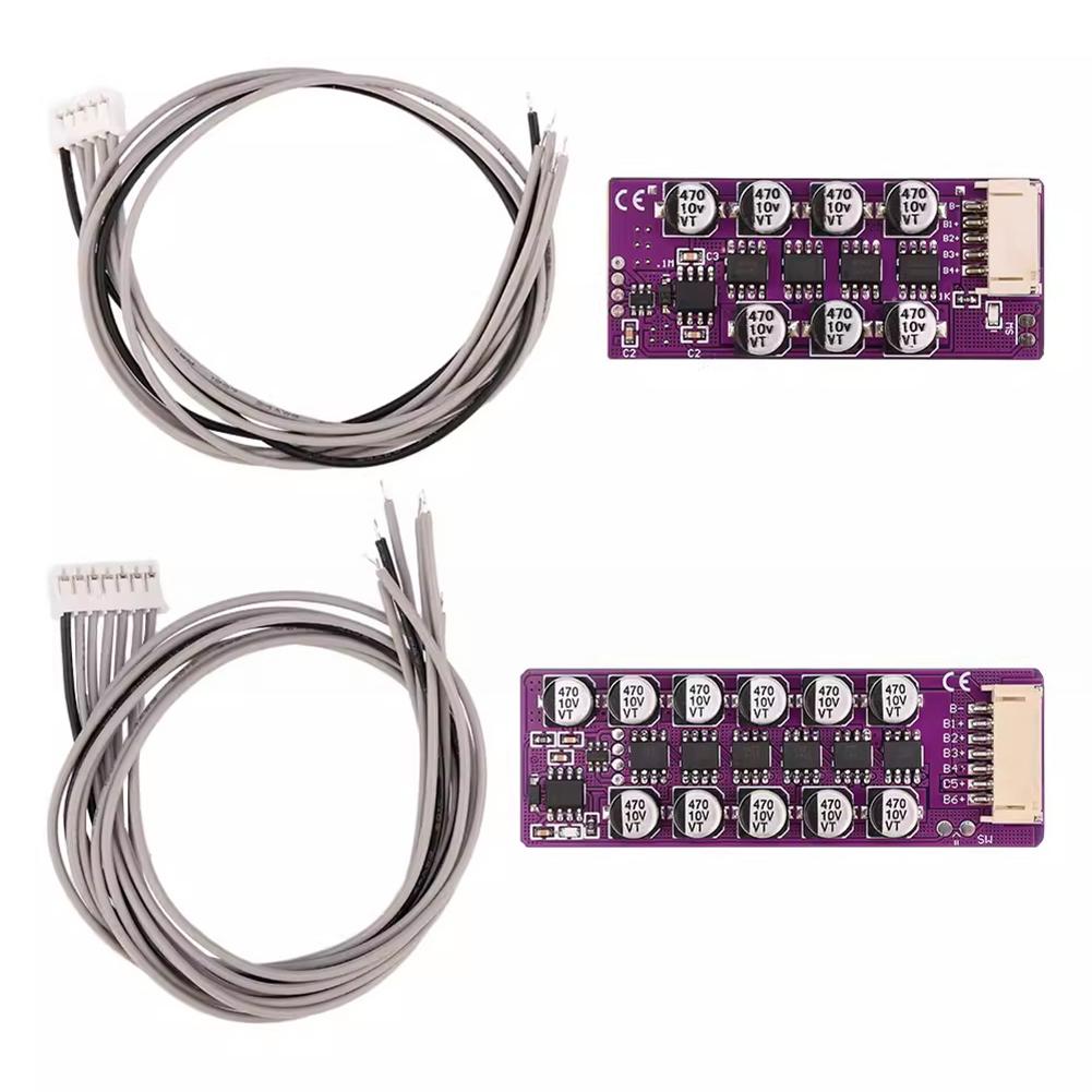 Активная плата балансировки литиевых батарей 3S-4S/5S-6S с высоким током, с передачей энергии, высокой точностью и низким нагревом