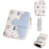 Cute PU Leather Short Wallet Cute Bear Design Multiple Card Slots Zippered Coin Pocket Snap Button Card Holder Girls