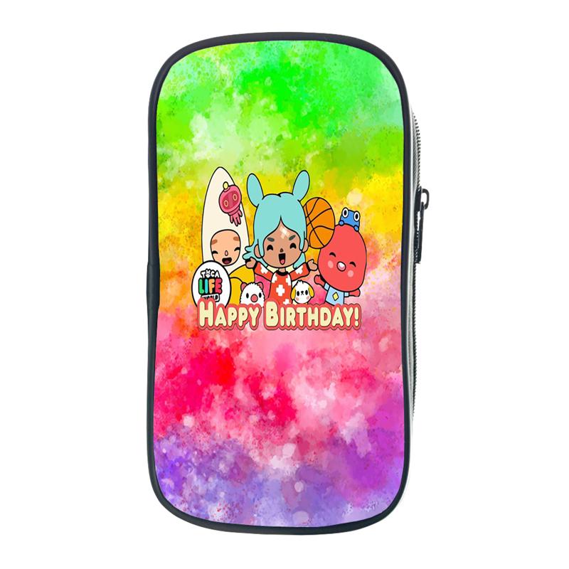 Toca Life World Пенал Подарок Детям Мальчикам Студентам Пенал Для Хранения Ручки Сумка Школьные Принадлежности Коробка Канцелярских Принадлежностей