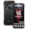 DOOGEE Blade 10 Power Защищенный смартфон, Android 16, 10300 мАч и 18 Вт быстрая зарядка, 24 ГБ + 256 ГБ / 2 ТБ, Восьмиядерный процессор, 50 МП камера, 6,6 дюйма, 3 слота для карт