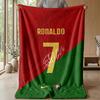 Cristiano Ronaldo Theme blanket Soft Flannel Blanket Plush Throw Blanket Cozy Sofa Bed Blanket for Home Decor