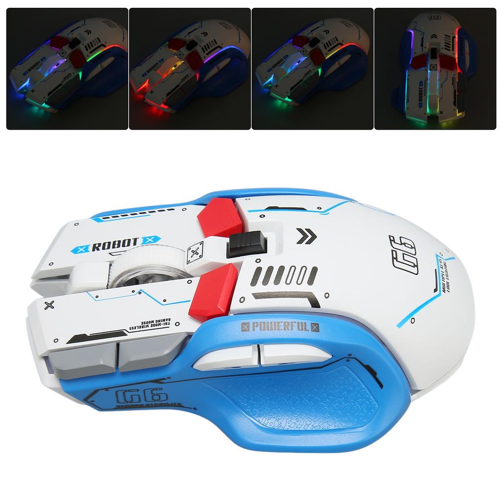 Gaming Mouse 2.4G Wired 3 Mode 5 DPI Game Mouse with 11 RGB Light for for for