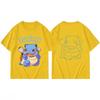 Potdemiel Summer New Pikachu Print Children's Cotton T-Shirt, Boys and Girls, Comfortable and Breathable Children's T-Shirt