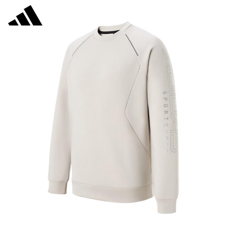 adidas Мужская ветрозащитная толстовка с круглым вырезом для бега на открытом воздухе