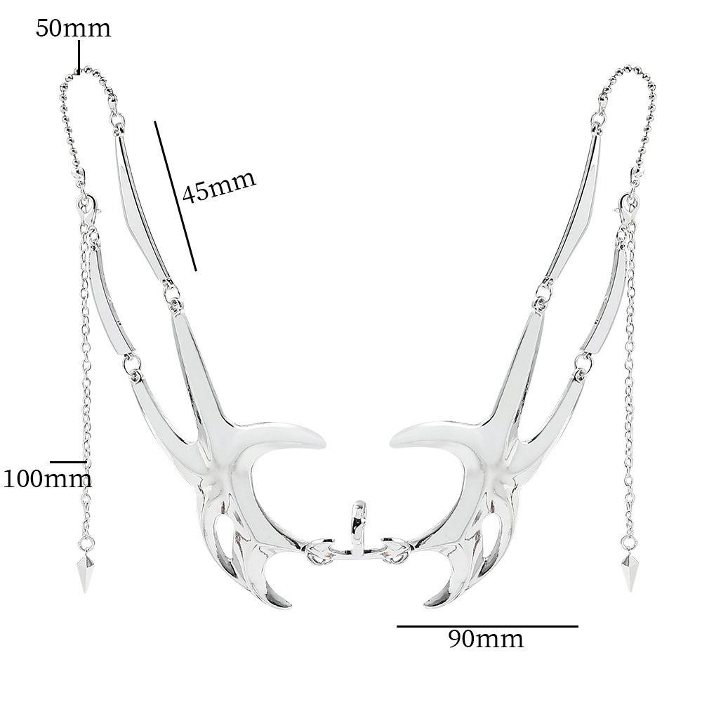 Жидкая нерегулярная маска в стиле кибер-панк, металлические серьги нерегулярной формы, модная готическая маска для женщин и мужчин