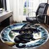 1pc Cat Broomstick Chair Carpet for Office, Soft, Non-Slip Polyester Mat, Office, Entryway, Living Room, Bedroom,  yy251207253