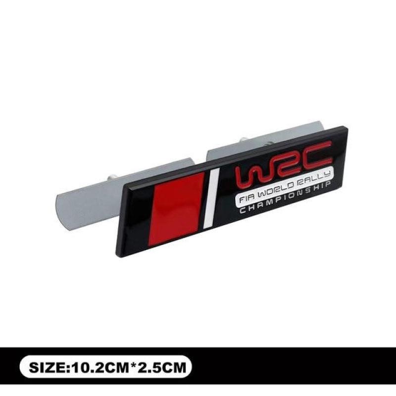 WRC Rally Metal Emblem Body Sticker Car Front Grille Badge Decal For H/on/da Fit GK5 T/oyo/ta Yaris V//W Golf Polo Su-zuki Swift F-iat A-barth Evo
