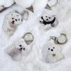 Милый акриловый брелок для сумки в виде животного с десертом