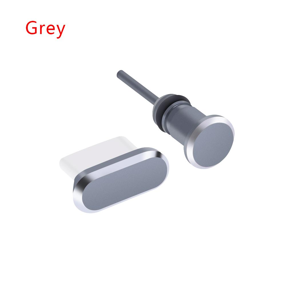 Type-C Dust Plug with 3.5mm Jack Dust Plug Metal Charging Port Anti-Dust Plug For Samsung For Huawei For Xiaomi Phone Accessory2