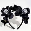 Rose Flower Crown Halloween Skull Hair Hoop Halloween Flower Hairbands  Kids/Children