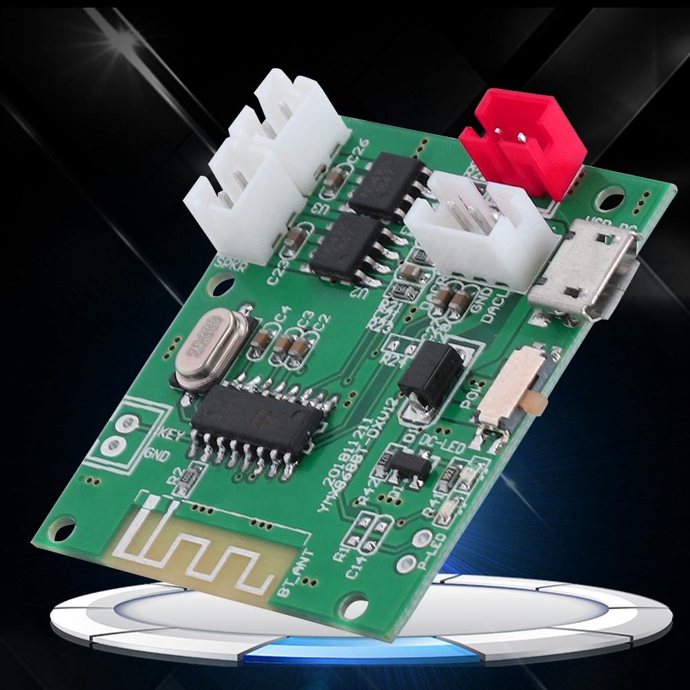 Bluetooth 5.0 2*5W Amplifier Board AUX Audio Input Power Amplifier Board 3.7V 5V