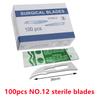 20-100pcs Sterile Carbon Steel Surgical Blades Scalpel Knife for DIY Cutting Phone Repair Carving Animal Grooming Maintenance
