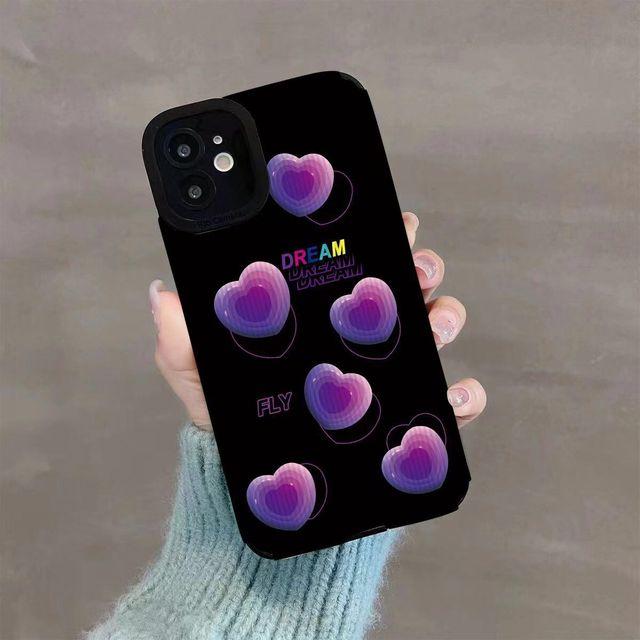 Чехол для Iphone 11 13 Pro Max 14 Plus 12 Cute Love Heart, задняя крышка для телефона Iphone Xs Max X Xr 8 Plus 7 Se2020 6, бампер