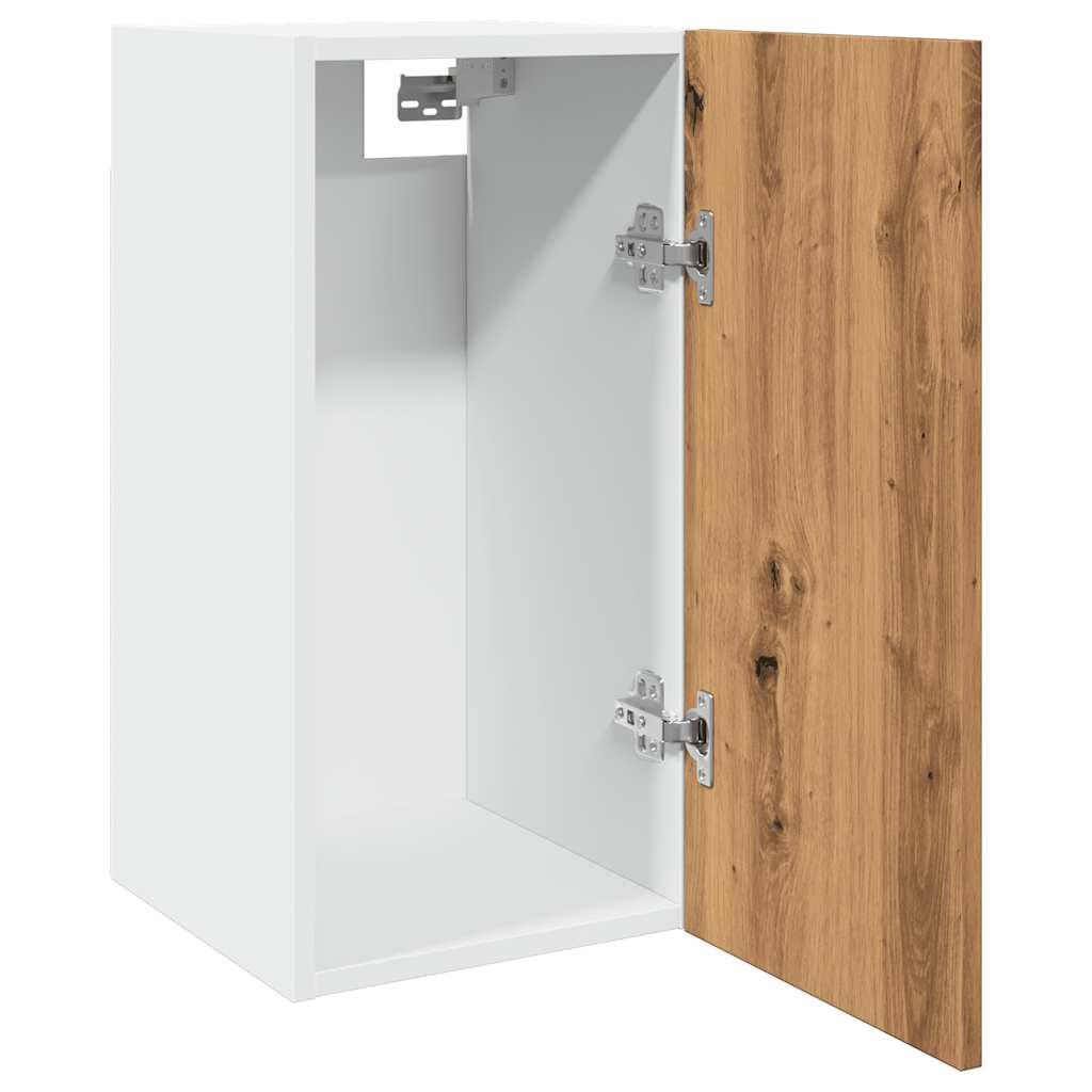 Lyon Wall Mounted Cabinet in Artisan Oak Finish 30 x 31 x 60 cm Particleboard