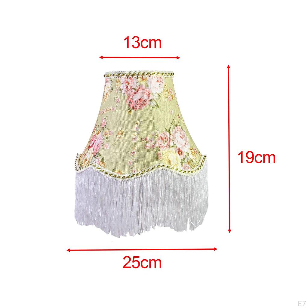 Классический абажур с декоративной бахромой для домашнего и офисного освещения