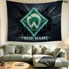 Custom Name Werder Bremen Printed Tapestry – Wall Hanging for Bedrooms, Dorms, and Home Decor