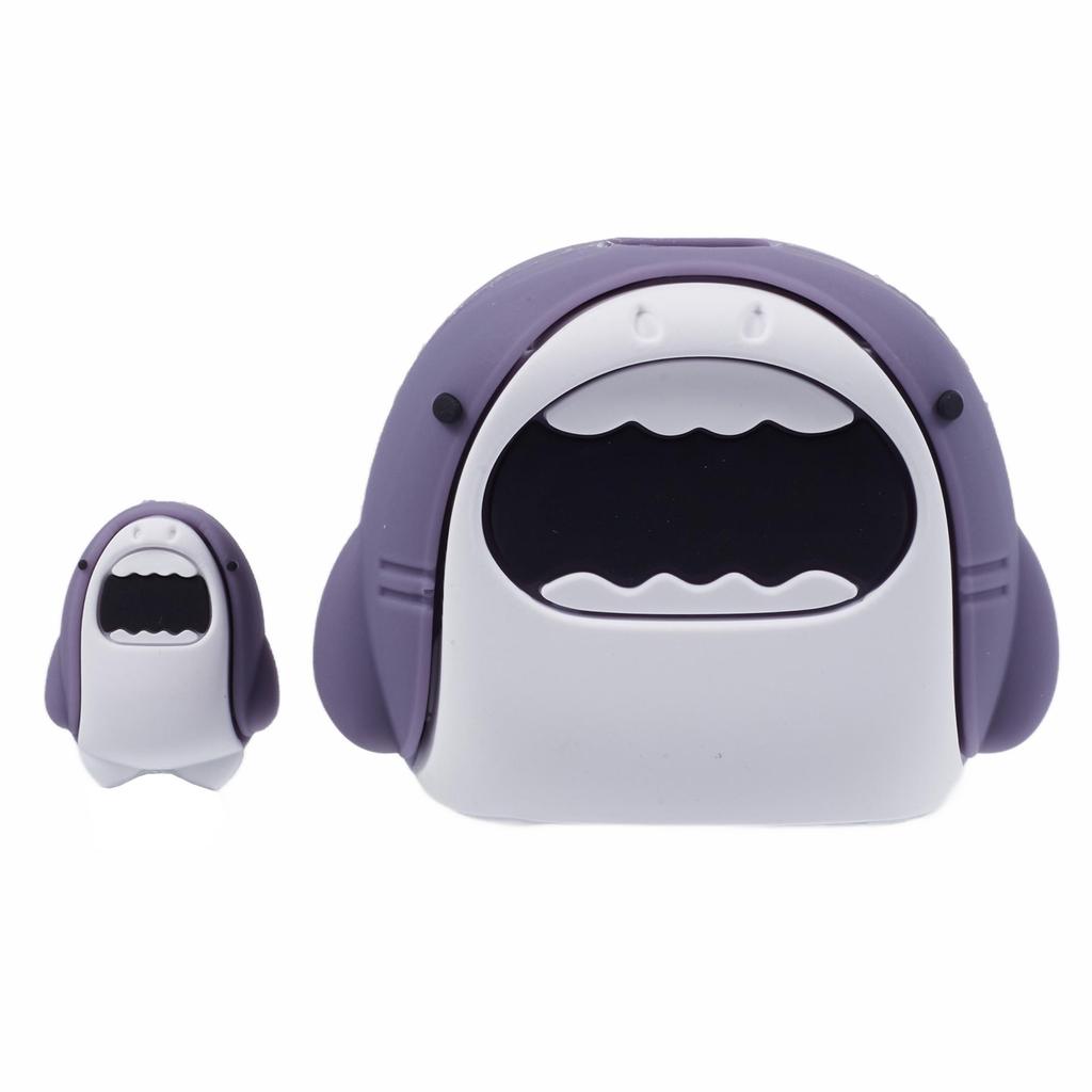 2Pcs/Set Cartoon Shark Protective Sleeve for Apple iPhone 18/20W Charger Cover + Data Cable Saver Silicone Case