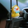 Желтая утка автомобильный кулон из смолы экологически чистый веселый безопасный милый автомобильный кулон украшение интерьера