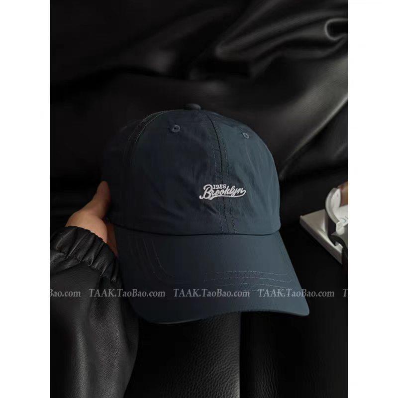 TAAK quick-drying baseball cap for women, summer outdoor, with letter embroidery, sun protection, and a brim for shade