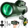 Портативный мощный монокуляр 80X100 HD 50000M телескоп с большим диапазоном зума с штативом и держателем для телефона для охоты на открытом воздухе, кемпинга, туризма